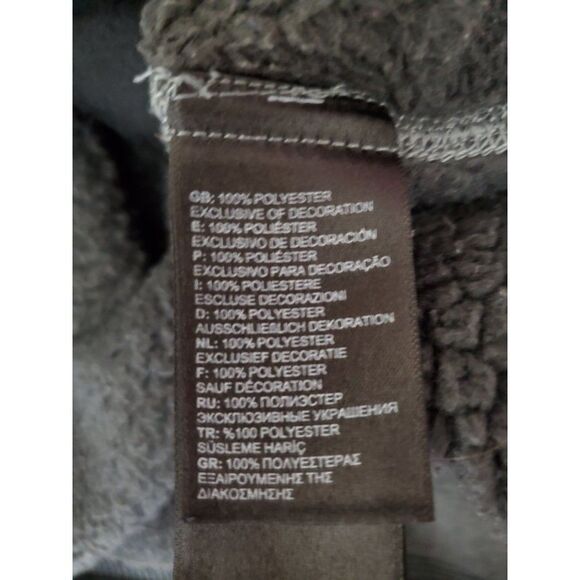 The North Face Men's Full Zip Fleece Lined Sweater Jacket Grey Outdoor - Picture 7 of 7